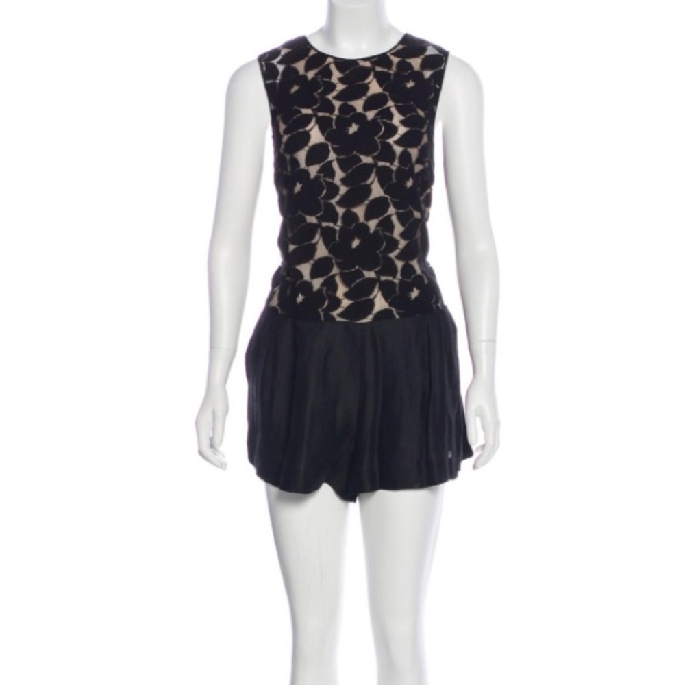 3.1 PHILLIP LIM Floral Print Scoop Neck Romper 8